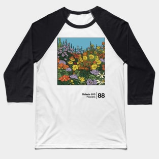 Flowers - Galaxie 500 - Minimal Style Illustration Artwork Baseball T-Shirt
